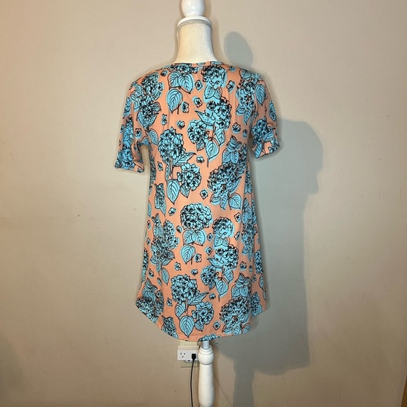 ⭐️LuLaRoe Floral Print Peach and Blue - Picture 4 of 7